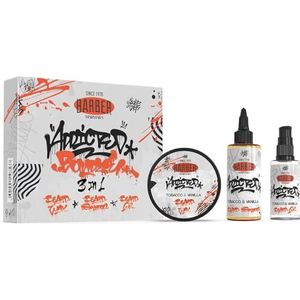 Barber Marmara Tocacco & Vanilla baardverzorging en styling set, Ultimate Beard Box, baardverzorgingsset inclusief baardolie, baardshampoo en baardwas, cadeau-idee voor mannen, baardverzorging en