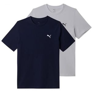Puma - T-shirt - Puma White/PUMA Navy - Set van 2 - Regular Fit
