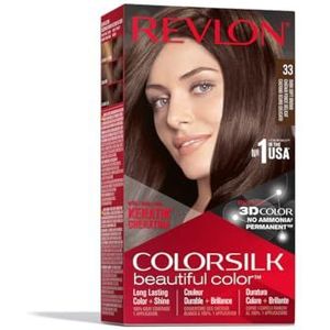 Revlon - Colorsilk - Haarkleuring - 33 Dark Soft Brown - 1 st