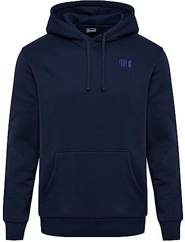 Sweater - Bedrukte Chevron - Geborstelde Achterkant - Trekkoord in Capuchon