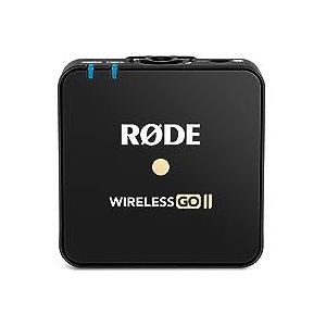 RØDE Wireless GO II TX Ultra-compacte Draadloze Zender met Ingebouwde Microfoon, On-board Opname en tot 200m Bereik voor Filmproductie, Interviews en Content Creatie (Alleen Zender)
