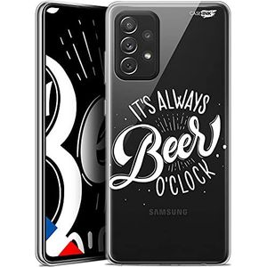 Caseink Beschermhoes voor Samsung Galaxy A72 4G/5G (6,7), Gel HD [Bedrukt in Frankrijk, Samsung A72 4G/5G Beschermhoes, Zacht, Schokbestendig] Its Beer O'Clock