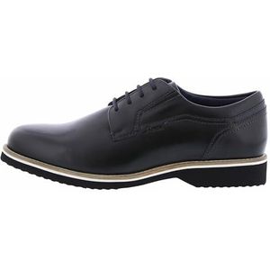 Sioux Heren Dilip Oxford plat, Zwart, 45.5 EU Breed