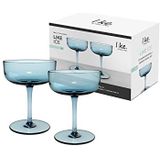 Villeroy & Boch – Like Ice sektglas / dessertschaaltje set 2dlg., gekleurd glas ijsblauw, inhoud 100ml