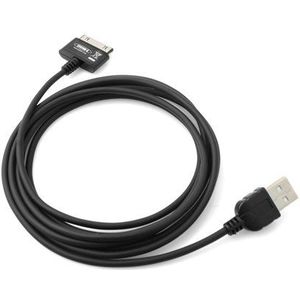 System-S 2 meter USB-kabel High Speed 30-pin oplaadkabel voor dubbel zo snel opladen Double Time Charging voor Samsung Galaxy Tab