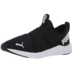 PUMA Womens Prowl Slip On Cross Trainer, Womens Black Womens White, 7