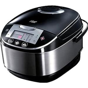 Russell Hobbs Digitale Multicooker Cook@Home (11 Kookprogramma's, 5L, Slowcooker, Rijstkoker, Stoofvlees, Stomen, Soep, Yoghurtmaker, Broodmachine, Timer, Led-display, Warmhoudfunctie) 21850-56