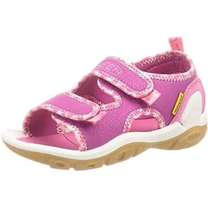 KEEN Unisex Knotch Creek sandalen met open teen voor kinderen, Roze Multi, 5 UK
