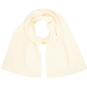 BOSS Dames Lara Scarf, Open White118, Eén Maat