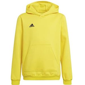 adidas Entrada 22 Sweat Hoodie uniseks-kind Sweatshirt,Team Yellow/Black,140