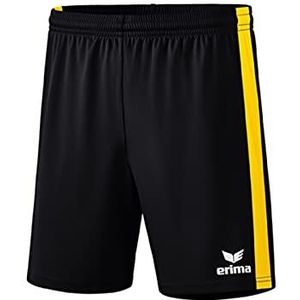 Erima uniseks-volwassene Retro Star shorts (3152104), zwart/geel, M