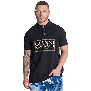 Gianni Kavanagh Zwarte ketting, T-shirt, XXL heren