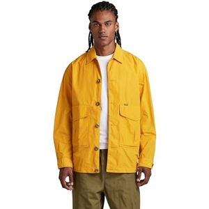 G-STAR RAW Worker Oversized overshirt jas voor heren, geel (Dull Yellow D296-1213), M