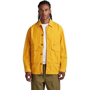 G-STAR RAW Worker Oversized overshirt jas voor heren, geel (Dull Yellow D296-1213), M