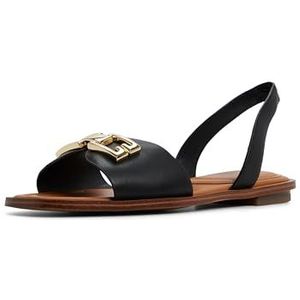 ALDO Agreinwan platte damessandaal, zwart, 3 UK, Zwart, 36 EU
