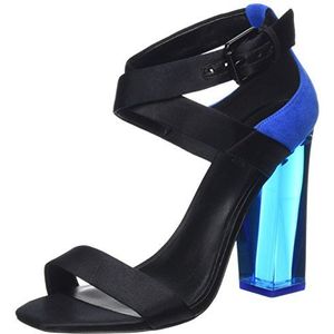 Aldo CADIRALLA Dames enkelriempje sandalen met blokhak, Blauwe Bluette 8, 41 EU