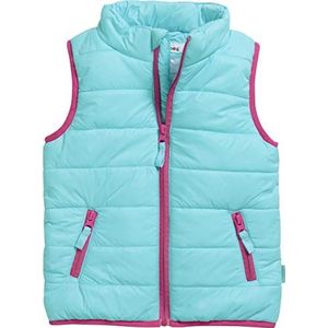 Playshoes Uniseks gewatteerde bodywarmer voor kinderen, effen vest, 15, turquoise, 74