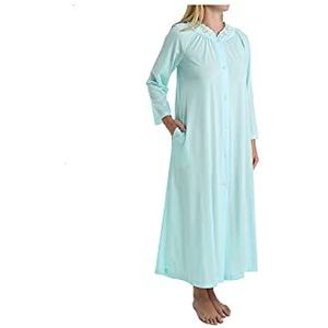 Shadowline Women's Petals 54 Inch Long Sleeve Long Coat, Sea Foam, Medium