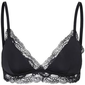 PIECES Dames Pcmiley Lace Bra Noos Triangelbeha, zwart, S