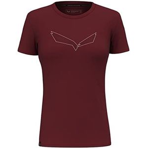 Salewa Pure Eagle Frame Dry T-Shirt Women, Syrah, L, Syrah, L