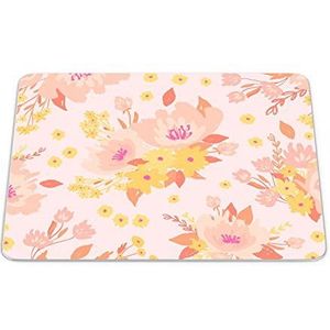 Bonamaison, Rechthoek digitaal bedrukte muismat, antislip onderkant, voor kantoor en thuis, afmetingen: 22x18 cm