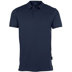 HRM Heren Luxe Stretch Polo, Navy, Maat M I Premium Heren Poloshirt Gemaakt van 95% Katoen & 5% Elastan I Basic Polo Shirt Wasbaar tot 40°C I Hoge Kwaliteit & Duurzame Herenkleding