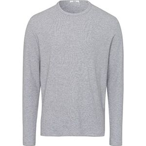 BRAX Heren Style Timon Cotton Blend Structure Soft Jersey kwaliteit lange mouwen shirt, platina, XL, platinum, XL