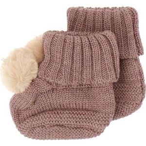 Bestseller A/S Babymeisje Nbfwrilla Wool Knit Slippers W/Dot XXIII Sokken, Peppercorn, 74/80 cm