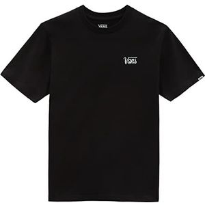 Vans Unisex Mini Script T-shirt voor kinderen, zwart-wit, L