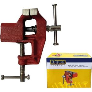 Kippen - 1102AY - Mini-bankschroef - Staal - Vaste Basis - Bekken van 50 mm