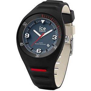 Ice-Watch - P. Leclercq Black blue jeans - Zwart herenhorloge met siliconen amrband - 018944 (Medium)
