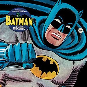 DC Comics Batman ""45Rpm Record"" Canvas Prints, meerkleurig, 40 x 40 cm