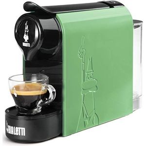 Bialetti Gioia, espressomachine voor capsules, van aluminium, zeer compact, 500 ml tank, mintgroen