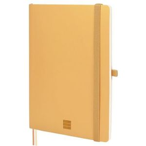 Finocam - Notitieboek Nexo, zachte kaft, Dotted (gestippeld), camel | A5-notitieboek met microgeperforeerde bladen | Vakje en pennenlus | 72 bladzijden, ideaal voor Bullet Journal