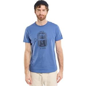 Armor Lux Lichtgewicht T-shirt met korte mouwen en ronde hals voor heren, Uit de doos/donker, XXL