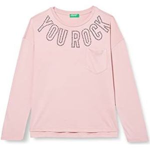 United Colors of Benetton T-shirt voor meisjes, Roze 223, S