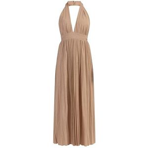 SIDONA Dames maxi-jurk 19227024-SI01, goud, XS, maxi-jurk, XS