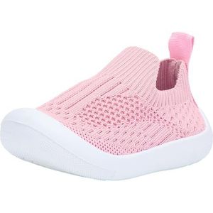 Playshoes Vrijetijdsschoen, gebreid, uniseks kindersneak, Roze gebreid, 21 EU