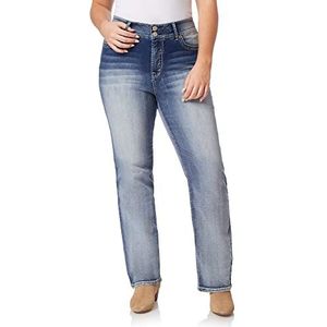 WallFlower Instastretch Curvy Bootcut Jeans voor dames, Camille, 44 grote maten kort