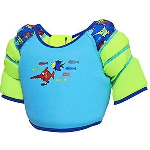 Zoggs Unisex - Zwemvest voor kinderen, zwemvest Water Wing' blauw/zeezaag, 1-2 jaar (11-15 kg)