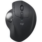 Logitech MX Ergo S Advanced Wireless Trackball Mouse, USB-C oplaadbare draadloze ergonomische muis met Bluetooth en gecodeerde dongle, 6 programmeerbare knoppen, voor pc/Mac - Grafiet