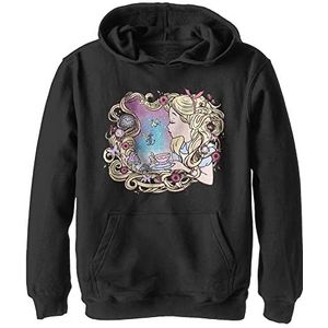 Kids Disney Wonderland Alice Dream Youth Pullover met capuchon, zwart, maat S, zwart, S, zwart, S