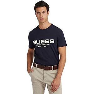 Guess T-Shirt frontlogo, BERTIL CN SS Tee, M2BI25J1314-G7V2, blauw, XL, Smart Blue, XL