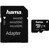 Hama Class 10 microSDXC 64GB geheugenkaart incl. adapter (UHS-I) voor mobiel
