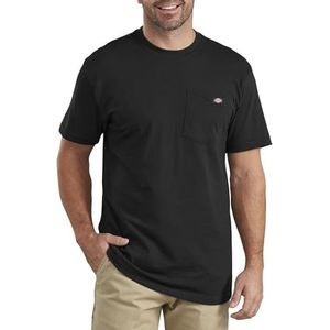Dickies - T-shirt voor heren, klassiek T-shirt, voorvak met logo, Zwart, L