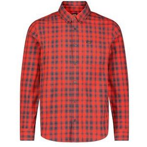 Lee button down overhemd voor heren, rood, XXL