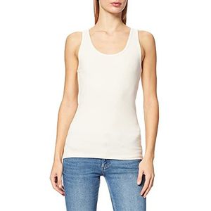 ICHI IHSUPER TO2 Jersey Top dames shirt tanktop met ronde hals van katoen met stretch-aandeel, 133801/Crystal Gray, XS