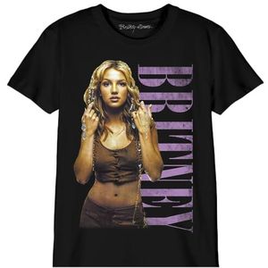 cotton division Britney Spears 'Britney' Unisex T-shirt voor kinderen, referentie: BOBRITNTS001, zwart, maat 6 jaar, Zwart, 6 Jaren
