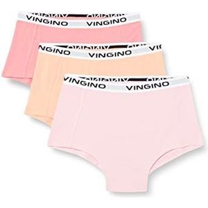 Vingino Girls Hipster Girls Boxer (3-pack) in kleur multicolor roze maat XXL, Multicolor roze, 16 Jaren