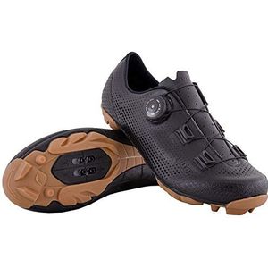 LUCK Braboss MTB-schoenen voor heren, dames en kinderen, draaisluiting, koolstofzool, mountainbike-schoenen, Zwart, 46 EU